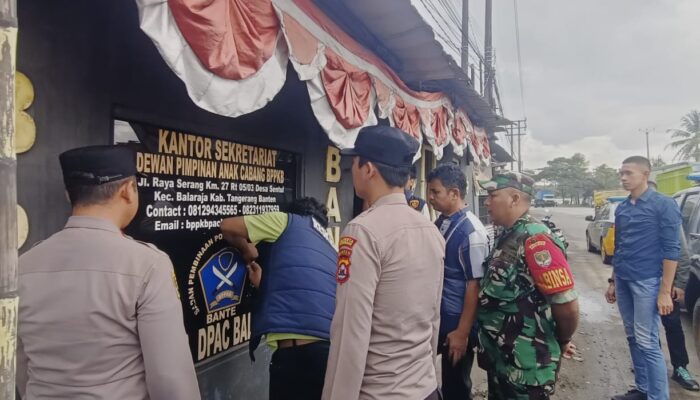 Sapu Bersih Premanisme, Polisi Bongkar Pos Ormas di Tangerang
