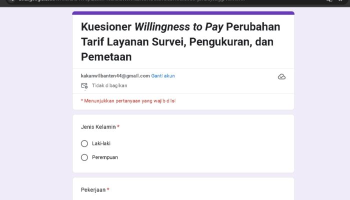Revolusi Tarif PNBP: BPN Lakukan Survei Willingness to Pay untuk Layanan Survei dan Pengukuran