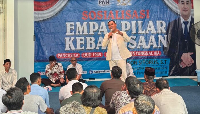 Edison Sitorus Guncang Cilegon, 150 Warga Dibekali Empat Pilar Kebangsaan demi Jaga NKRI