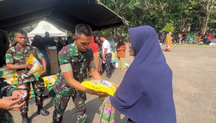 Gerakan Pangan Murah Grup 1 Kopassus Guncang Serang: Harga Beras Terkendali, Rakyat Tersenyum