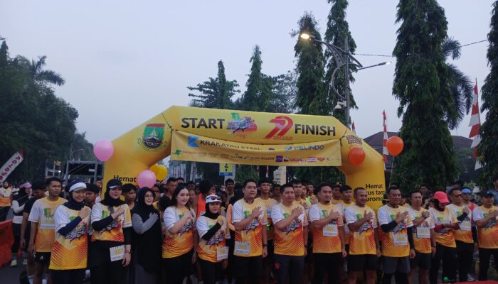 Ribuan Warga Cilegon Tumpah Ruah di Bhayangkara Fun Run 5K, Suasana Pecah dan Penuh Semangat