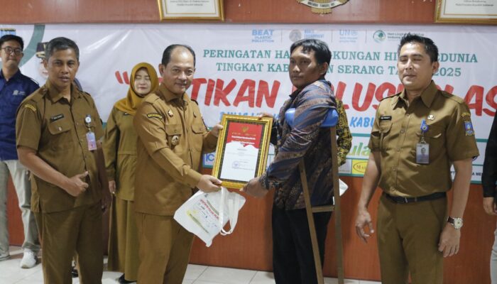 Wabup Najib Hamas Ajak Warga Kabupaten Serang Perangi Polusi Plastik Mulai dari Rumah