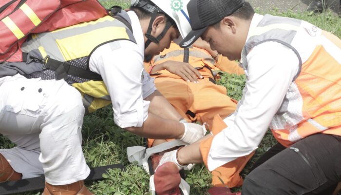 ASTRA Tol Tangerang-Merak Gelar Simulasi Tanggap Darurat Skala Besar di Proyek Pelebaran Tol