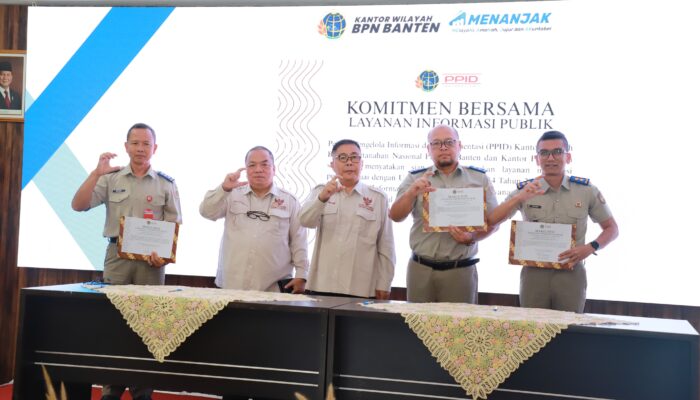 BPN Banten Tegaskan “Zero Pungli” dan Layanan Transparan, Komitmen Keterbukaan Publik Diteken Serentak