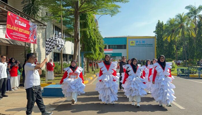 PLN Indonesia Power UBP Suralaya Kobarkan Semangat “Eco Merdeka” Lewat Lomba Gerak Jalan HUT RI ke-80