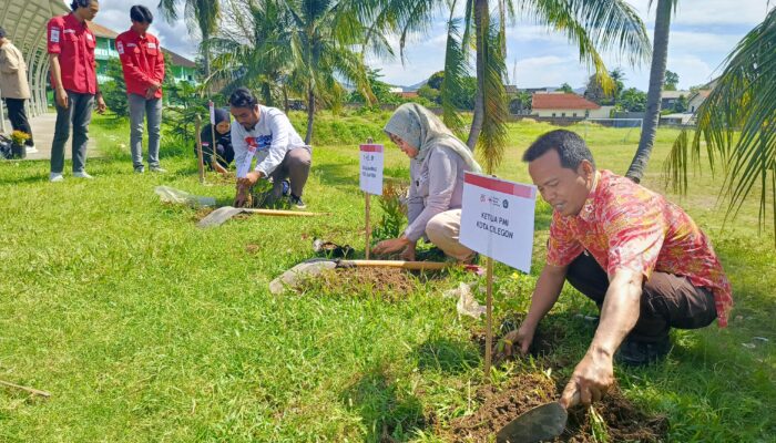 HUT PMI ke-80 di Cilegon: Tebarkan Kebaikan, PMI dan Mahasiswa Al-Khairiyah Gelar Aksi Hijau Lawan Krisis Iklim