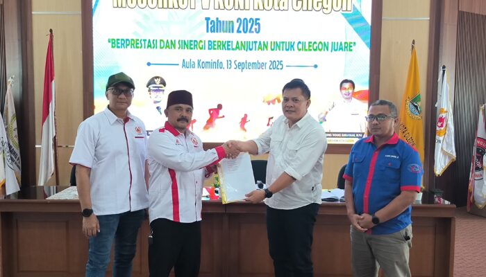 Irfan Ali Hakim Terpilih Aklamasi, KONI Cilegon Bidik “Cilegon Juare” 2025-2029