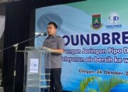 Wali Kota Robinsar Resmikan Proyek Raksasa Pipa Air Bersih 12 Km dari Lebak Gede ke Suralaya
