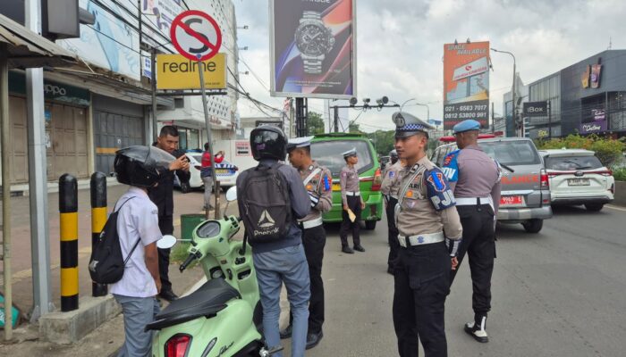 Operasi Zebra Maung 2025 Mengguntur, Polda Banten Sapu Bersih Pelanggar di Tiga Titik Rawan Kecelakaan