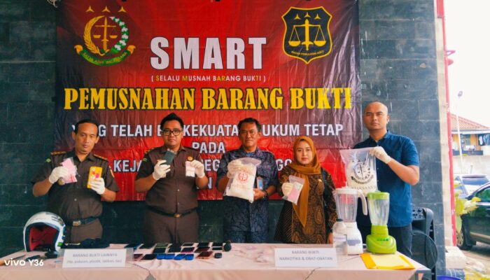 Kejari Cilegon Musnahkan Barang Bukti Senilai Ribuan Gram Narkoba