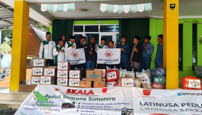SKALA–Latinusa Bergerak Cepat: Rp30 Juta Bantuan Kemanusiaan Dikirim ke Korban Bencana Sumatera