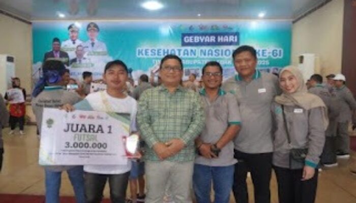 HKN ke-61 Tingkat Kabupaten Lebak: Tim Futsal RSUD Cilograng Sabet Juara Pertama di Turnament Antar Instansi Kesehatan