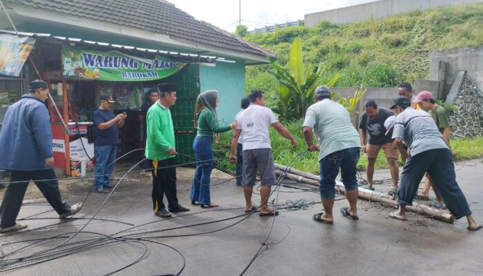 Tiang Misterius Nyaris Makan Korban, Warga Kaligandu Bertindak