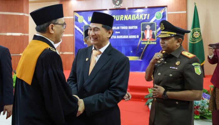 Wagub Banten Lepas Suharjono Purnabakti, 41 Tahun Mengabdi Tegakkan Keadilan
