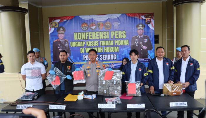 Polres Serang Bongkar Kejahatan Jalanan hingga Narkoba Lintas Provinsi