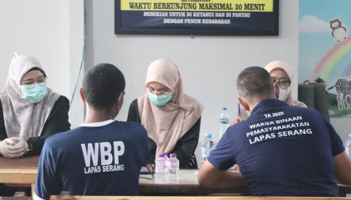 Lapas Serang Gelar Skrining HIV, 32 Warga Binaan Jalani Rapid Test