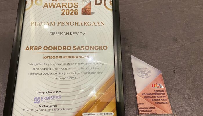 AKBP Condro Sasongko Raih Ekbispar Award 2026, Program Ngariung Iman Ngariung Aman Dinilai Berdampak Nyata
