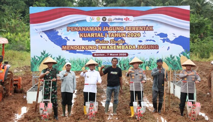 Andra Soni Gandeng TNI–Polri Kejar Swasembada Jagung, Targetkan Ribuan Hektare Tanam di Banten