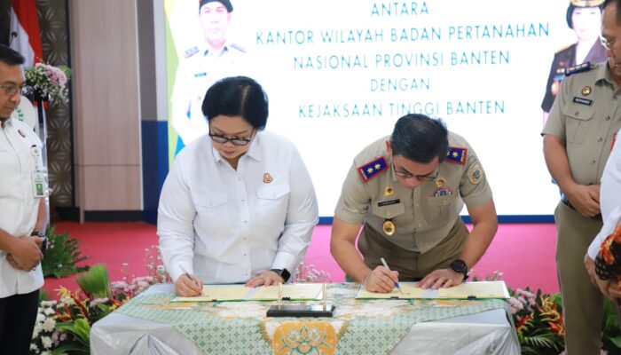 Kejati Banten–BPN Teken PKS, Perangi Mafia Tanah hingga Tingkat Daerah