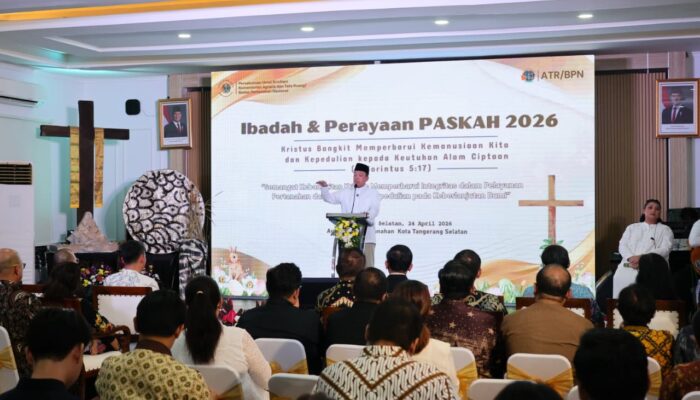Bangkitkan Semangat Pelayanan, Menteri Nusron Wahid Ajak Jadikan Paskah Momentum Kebangkitan Bangsa