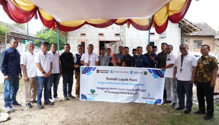 Rumah Buruh Bangunan di Cilegon Ambruk, TNI dan Krakatau Steel Turun Tangan Bangun Harapan Baru