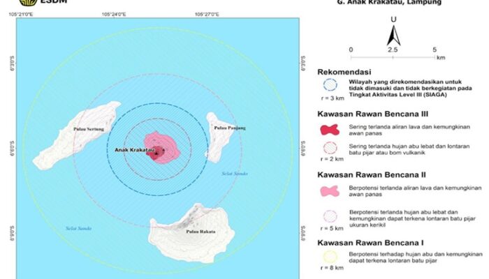 Status Gunung Anak Krakatau Masih Siaga, Warga Dilarang Dekat Kawah Radius 3 Kilometer